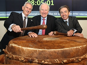 M-FiTEC executives Kevin Boyers (CFO), Charles Rowlinson (CEO) and Greg Voigt (CIO) beat the JSE drum as the company joins the AltX.