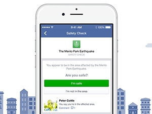 After the earthquake in Ecuador, Facebook users were able to notify friends and family via the Safety Check feature.