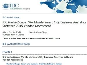 Whitepaper: IDC MarketScape: Worldwide Smart City business analytics software 2015 vendor assessment