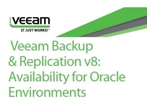 Whitepaper: Veeam Backup & Replication v8: Availability for Oracle environments.