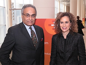 Dubai is rapidly transforming into becoming one of the smartest digital cities in the world, according to Cisco's president of Smart+Connected Communities Anil Menon, pictured here with Inbar Lasser-Raab, VP for products & solutions marketing.