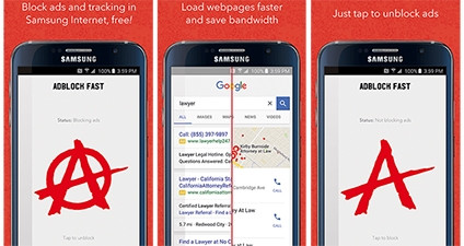 Adblock Fast says use of the app will load Web pages on mobile 50% faster on average.