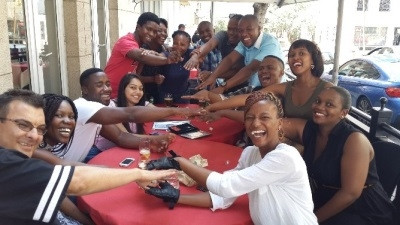 Joy on the faces of the interns after completing four months of intensive study during their Skills for Africa programme with SAP Africa