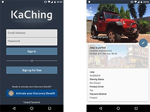 The KaChing parking service will go live at The Pavilion in Durban and Thrupps Illovo Centre in Johannesburg by March.