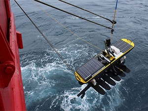 When deployed, the gliders "tweet" data to scientists in Cape Town, where it is stored, analysed and eventually made available to the global researchers.