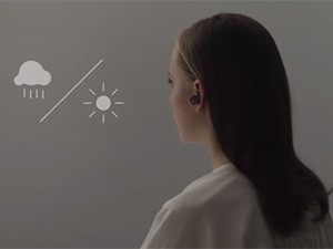 The Xperia Ear, a concept product showcased by Sony, is a Bluetooth earpiece that also acts as a digital assistant.