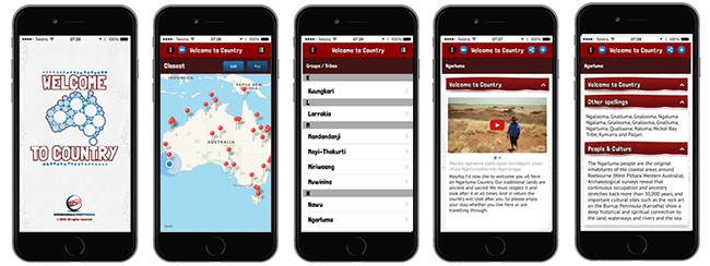 iOS app Welcome to Country offers location-specific information about local Australian groups and their languages and culture.