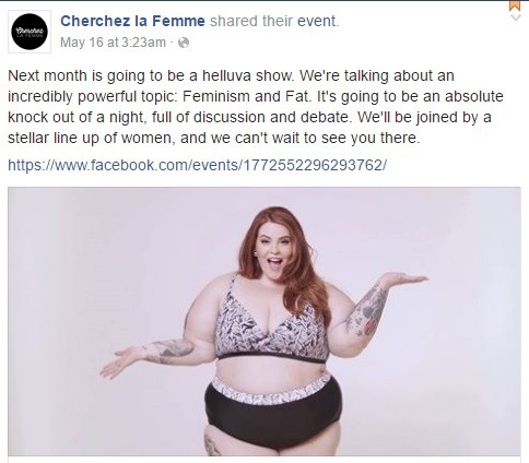 Facebook has apologised for rejecting an advertisement for a body positivity event, which featured plus size model Tess Holliday.