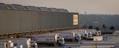 Trucks lining up at the Pick n Pay Distribution Centre in Longmeadow, Johannesburg