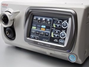 The new OPTIVISTA EPK-i7010 video processor uniquely features both digital and optical enhancements for more accurate in vivo diagnosis. For a high resolution image, please contact sarahp@alto-marketing.com (Photo: Business Wire)