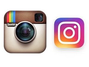 Instagram has abandoned the iconic 'cutesy' vintage camera logo and adopted a simpler, rainbow-inspired design.