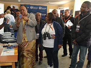 DST minister Naledi Pandor encouraged parents in Sutherland to ensure their children stay in school and study maths and science.