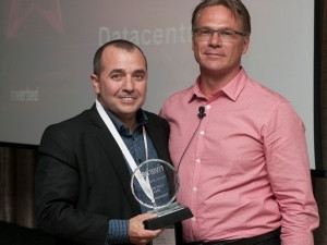 Tony de Sousa, enterprise business unit manager at Datacentrix, with Wimpie Jansen van Rensburg, country manager: Sub-Saharan Africa at Riverbed Technology
