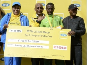 It feels great to have contributed to the upliftment of education, says MTN half-marathon winner, David Manja