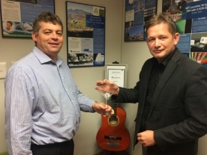 Q-KON South Africa MD, Tjaart de Wet (left), pictured with AudioCodes Country Manager, Pierre Hugo (right)