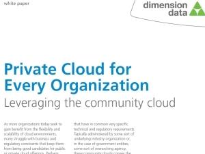 Whitepaper: Private cloud for every organisation.