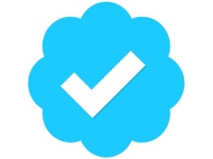 The blue tick appears on verified Twitter accounts to show their legitimacy.