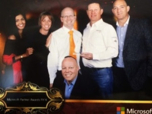 The Resolve Immix Team at the Microsoft Partner Network Awards.