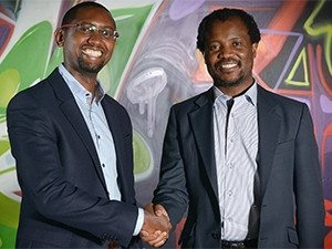 Dr Solomon Assefa, director, IBM SA lab (left) and professor Zeblon Vilakazi, deputy vice-chancellor, Wits University.