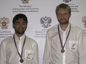 Bronze medalists Yaseen Mowzer and Ulrik de Muelenaere.