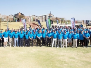 Xerox Corporate Golf Challenge participants at Copperleaf's Els Club in Johannesburg.