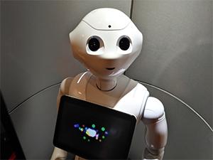 Pepper, the humanoid robot running a Mastercard application, may soon replace cashiers in restaurants.