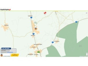 TomTom Maps' tracking website.