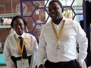 Grade seven learner Naledi Phafane, seen here with her father and teammate Pule Phafane, was the youngest developer who participated in the inaugural TADHack South Africa developer challenge.