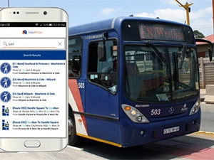 Johannesburg's VayaMoja bus route app will soon show exactly when the next bus is expected to arrive, based on a tracker fitted to the vehicle.