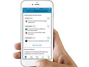 The LinkedIn app will now show the top five skills on a person's profile most relevant to the viewer.