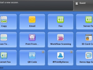 Xerox ConnectKey Apps panel on an iSeries