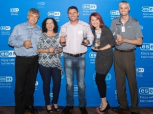 Charl Ueckermann, Managing Director, AVeS Cyber Security; Diane Pieterse, Director, AVeS Cyber Security; Clint Carrick, Business Development Manager, AVeS Cyber Security; Ria Mey, Licence Administrator, AVeS Cyber Security; and Troy Carrick, IT Security Consultant, AVeS Cyber Security.