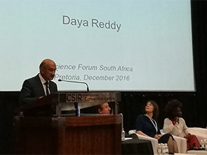 Science International's first project aims to maximise benefit from the data revolution for developed and developing countries, said professor Daya Reddy.