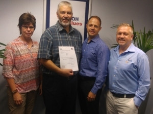 From left: Lisa Fielder - (EOH), Ashley Harvey - (EOH), Gert Groenewald - (EOH) and Ian Clark - (Fox ITSM).