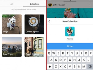 The latest Instagram update lets users save photos to private collections.