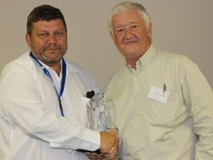 (Right) John Olsson, Sales Director, Ability Solutions accepting Innovation Partner of the Year Award from Jacques Wessels, CEO FlowCentric Technologies.
