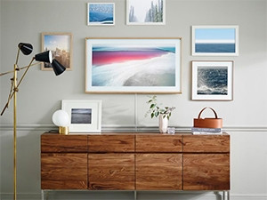 The Samsung Frame is a TV set disguised as a picture frame.