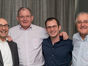 Brad Sacks and Michael Pimstein, Capital Appreciation joint-CEOs, Michael Shapiro, MD of Synthesis, and Alan Salomon, CFO of Capital Appreciation (from L to R).