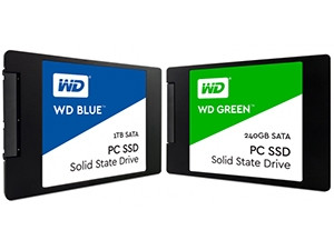 The WD Green and WD Blue SATA SSDs: 1TB and 240GB