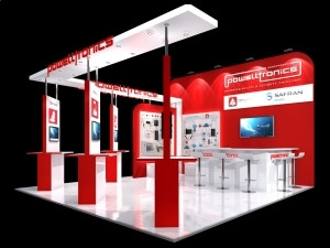 Powell Tronics's modular Securex 2017 stand focuses on the company's key target markets.