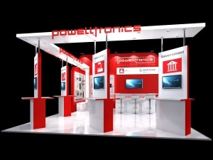 Powell Tronics's modular Securex 2017 stand focuses on the company's key target markets.