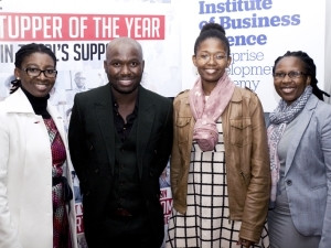 Tshilidzi Ramuedzisi, Total SA's innovation and corporate affairs manager, Themba Sehawu, Bathabile Mpofu and Michelle Charlie of Total.