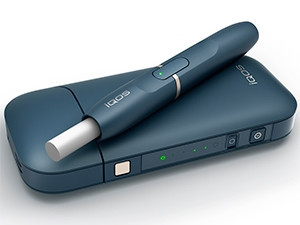 The iQOS smoke-free tobacco device.