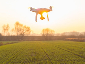 The drones fly at 100km per hour, much faster than travelling by road.