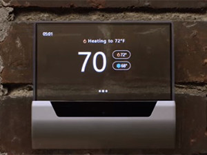 The GLAS smart thermostat.