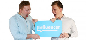 Young social media entrepreneurs Ben Jeffries and Caspar Lee.
