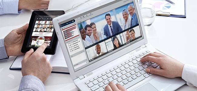 The Avaya Equinox Meetings supports up to 50 participants in its virtual meeting rooms.
