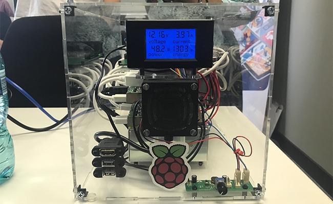 The 'Pi Cluster', created by Gareth Stephenson.