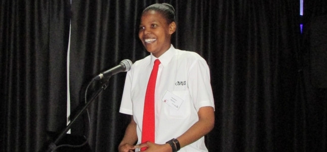 Thandeka Mbokazi, a second year Belgium Campus student.