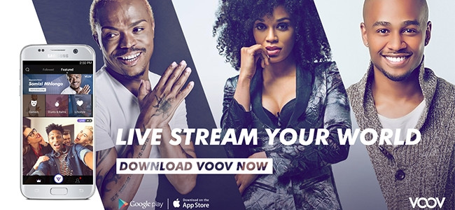 The VOOV live streaming app.